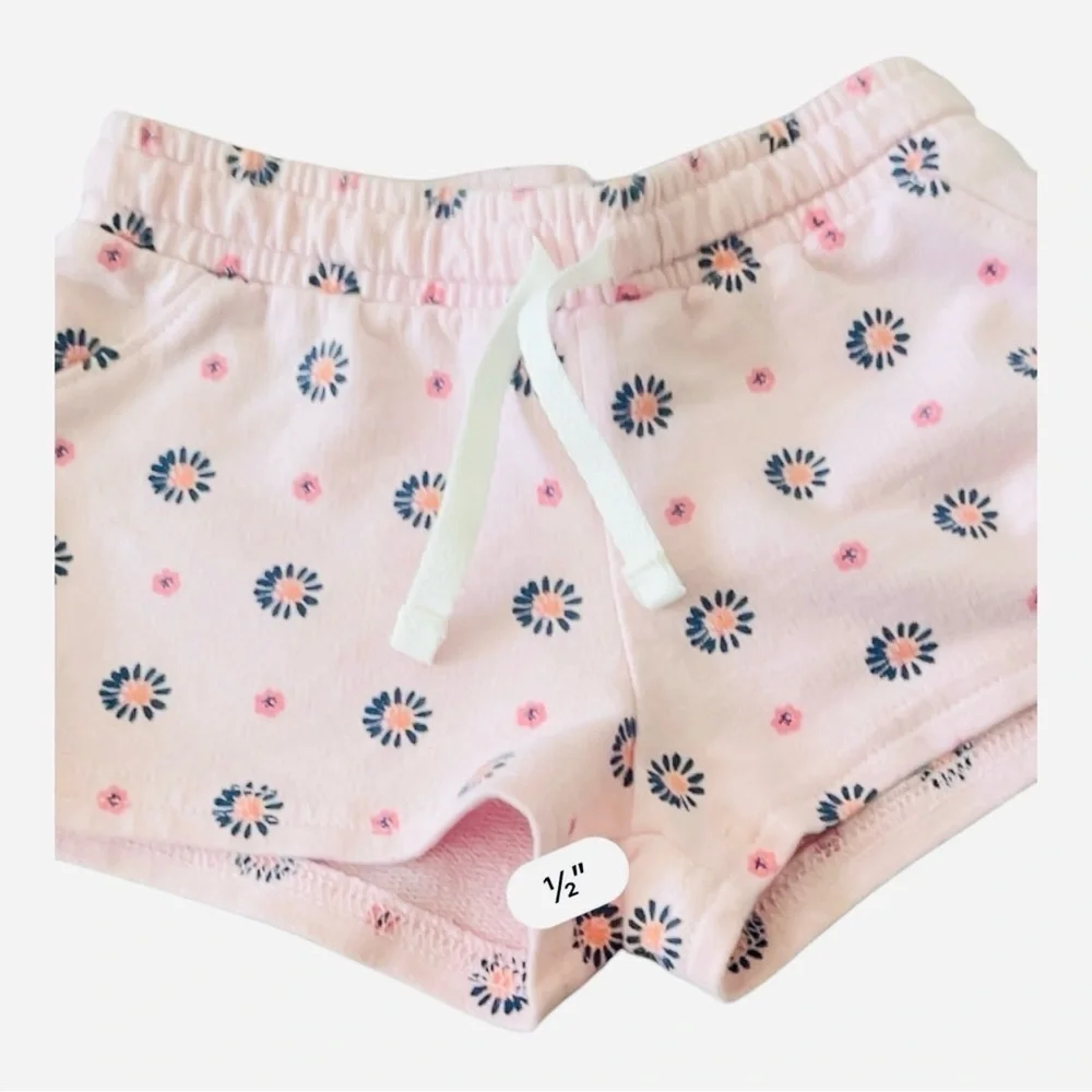 Carter’s casual play baby Girls 6 Months shorts pink floral pullon elastic waist